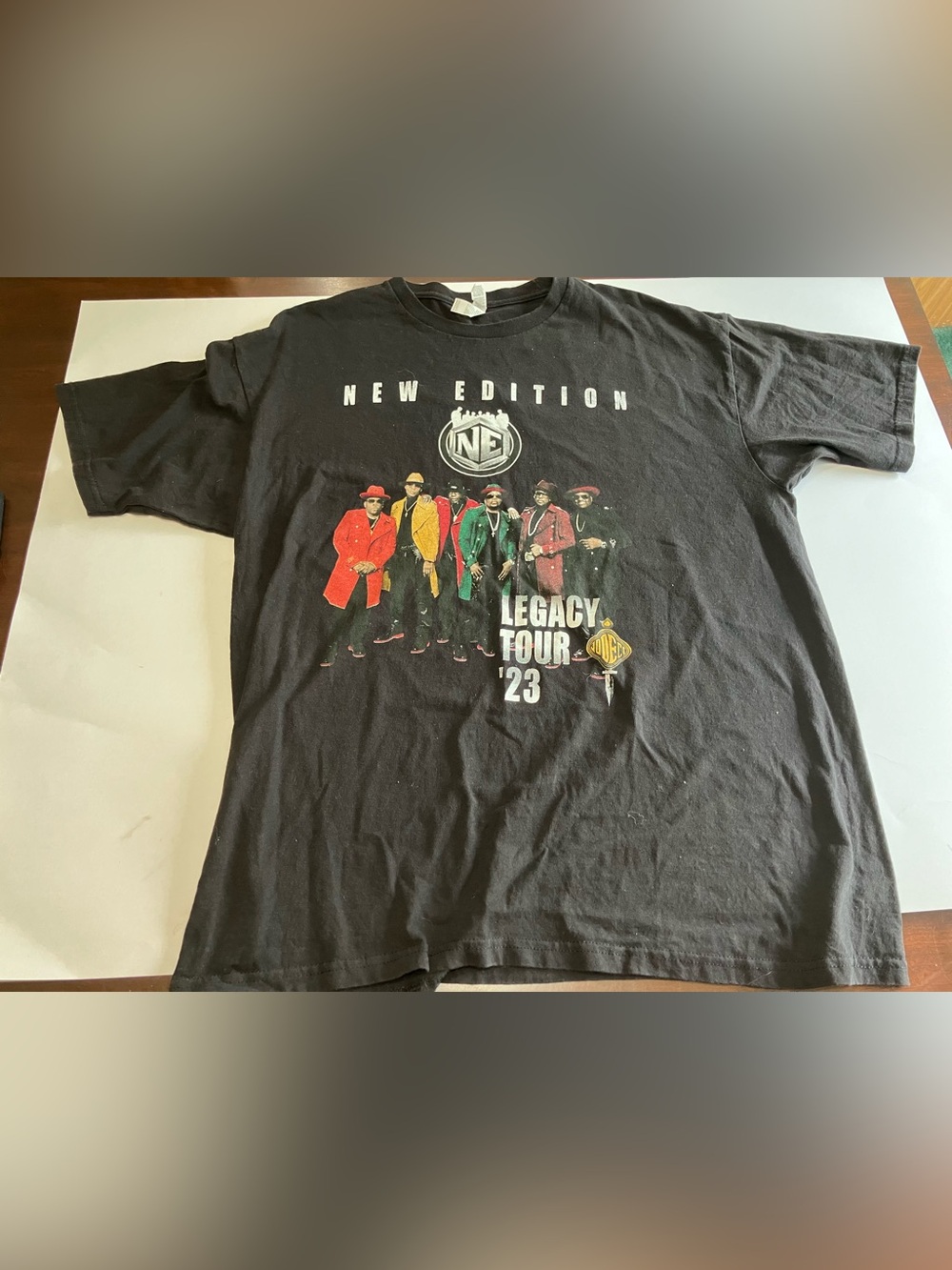 New Edition Legacy Tour 2023 Size X-Large Concert T-Shirt Black